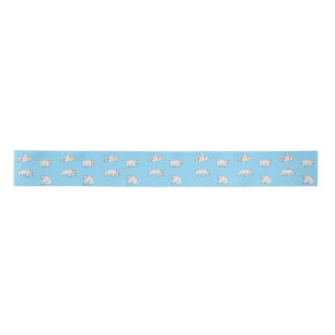 Polar Bears Satin Ribbon