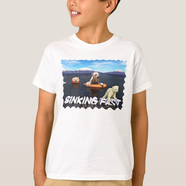 Polar Bears - Sinking Fast T-Shirt (Front)