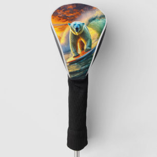 Polar Bears Surfing 02 Design By Rich AmeN Gill Golf Head Cover