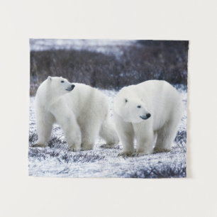 Polar bears tapestry