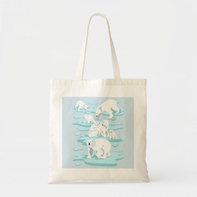 Polar Bears Tote Bag (Front)