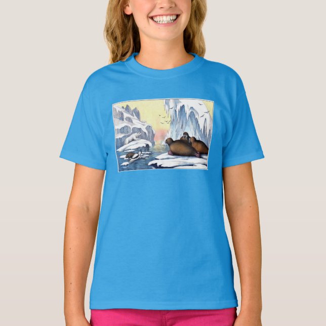 Polar Bears, Walrus, And Seals T-Shirt (Front)