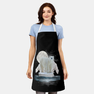 Polar Bears Wildlife Zoo Animal Lover Zookeeper Na Apron