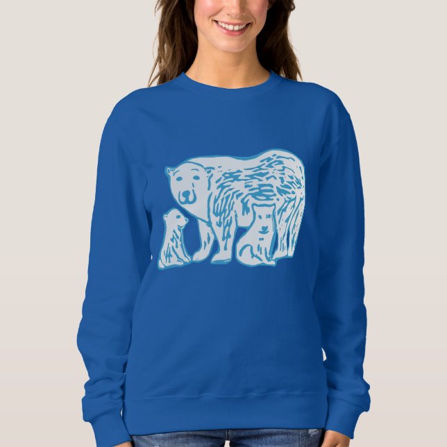 Polar Bears Women's Sweatshirt (Front)