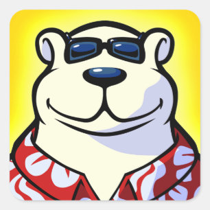 Polar Bowler Icon Sticker
