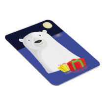 Polar Christmas magnet