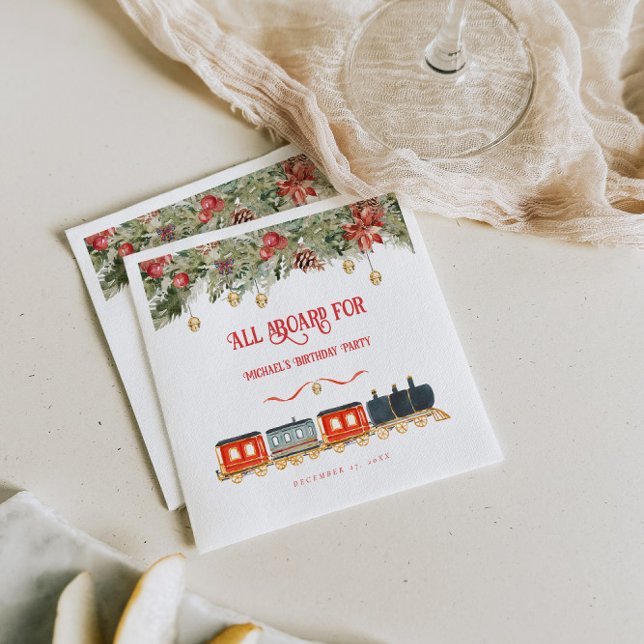 Polar Express Christmas Party Napkin (Creator Uploaded)