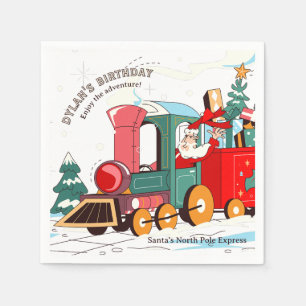 Polar Express Christmas Santa's Train Adventure Napkin