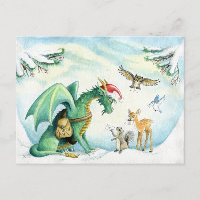 Polar Express Dragon - postcard (Front)