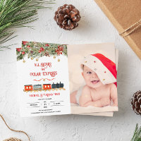 Polar Express Magical Photo Birthday Invitation