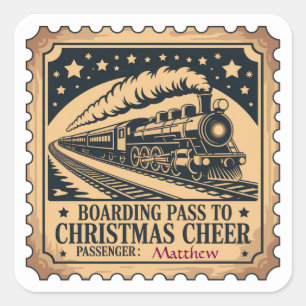 Polar Express Ticket Stamp Sticker