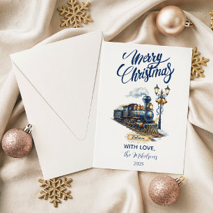 Polar Express Train Christmas Party Holiday Card
