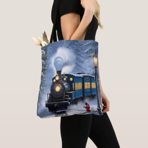 Polar Express Train Tote Bag   Festive Accessory