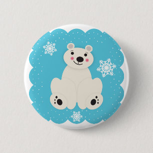 Polar Friend 6 Cm Round Badge