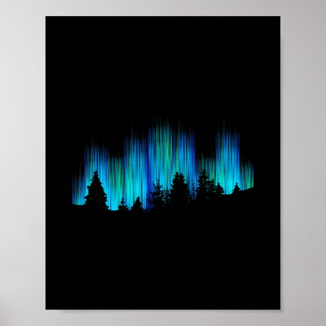 Polar Lights Aurora Borealis Iceland Vacation  Poster (Front)