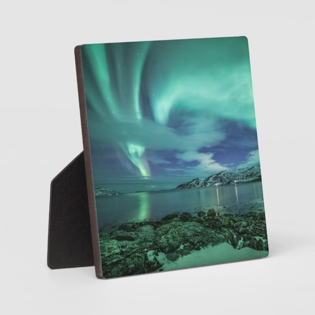 Polar Lights Nature Photograph Plaque (Front)
