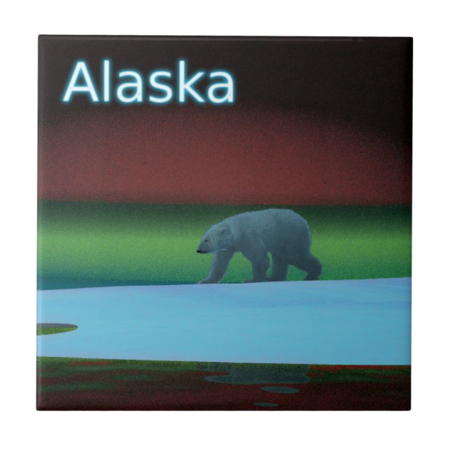 Polar Lights Polar Bear Tile (Front)