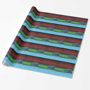 Polar Lights Polar Bear Wrapping Paper