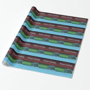 Polar Lights Polar Bear Wrapping Paper