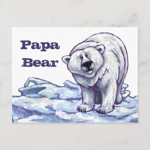 Polar Papa Bear Post Card
