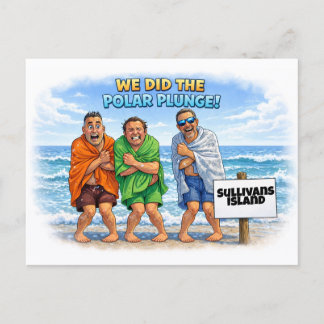 Polar Plunge Sullivans Island Postcard