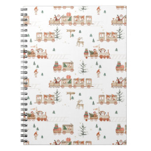 Polar train - Elf Santa helpers Happy holidays  Notebook