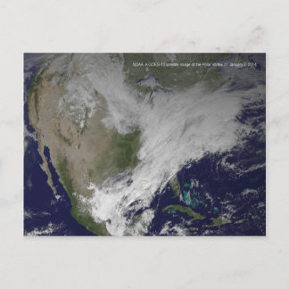 Polar Vortex 2014 North American Cold Wave Postcard