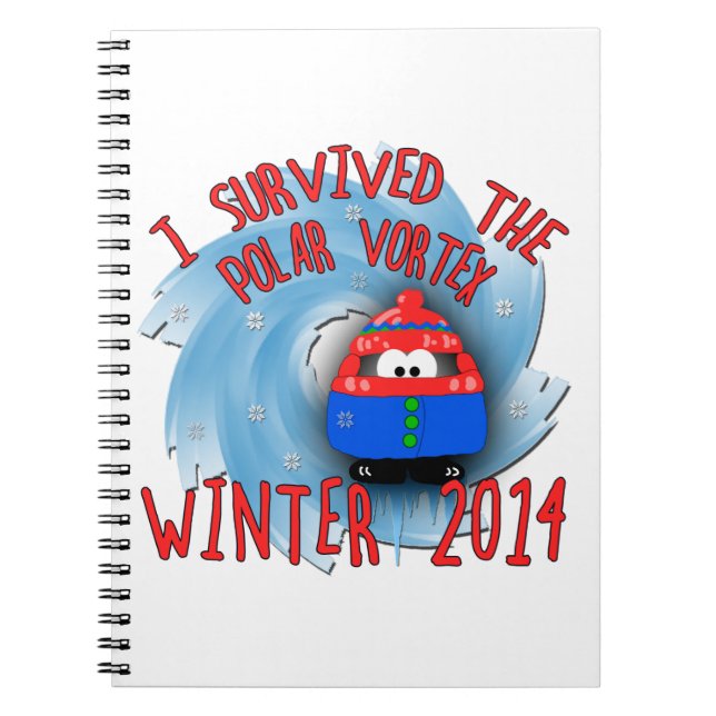 POLAR VORTEX 2014 Winter Spiral Notebook (Front)