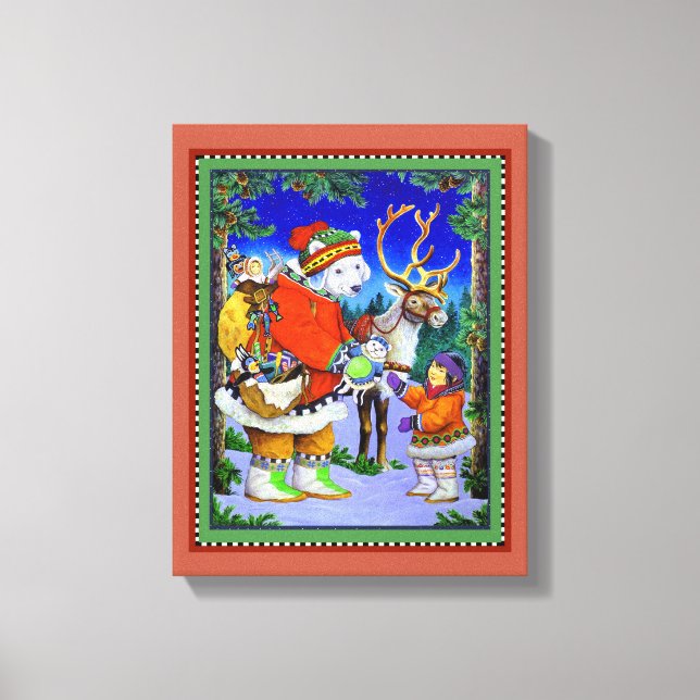 Polarbear Gift Canvas Print (Front)