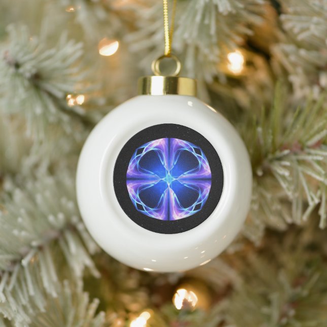 Polaris Ceramic Ball Christmas Ornament (Tree)