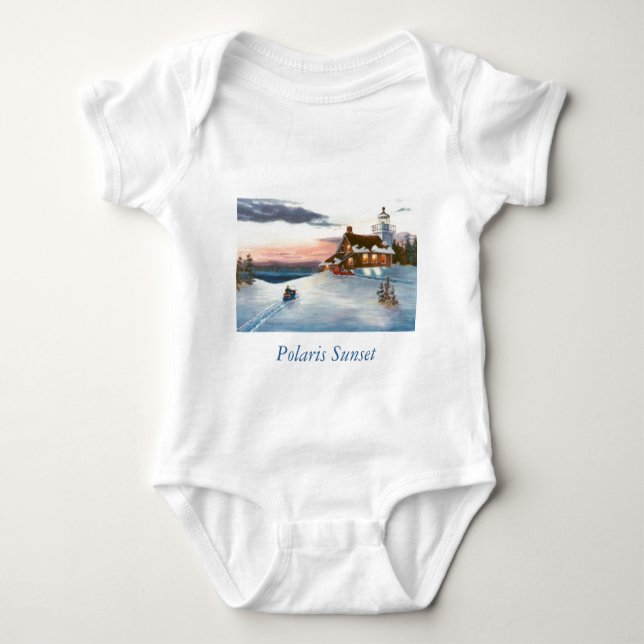 Polaris Sunset Infant Baby Bodysuit (Front)