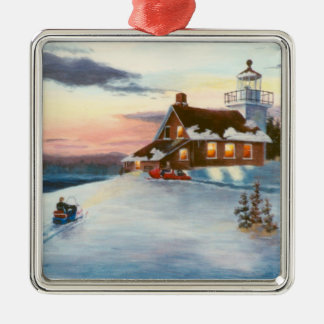 Polaris Sunset Lighthouse Ornament