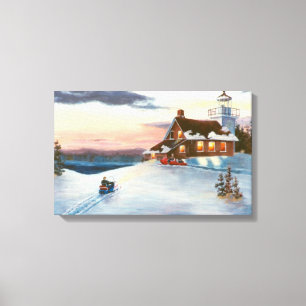 Polaris Sunset Wrapped Canvas Print