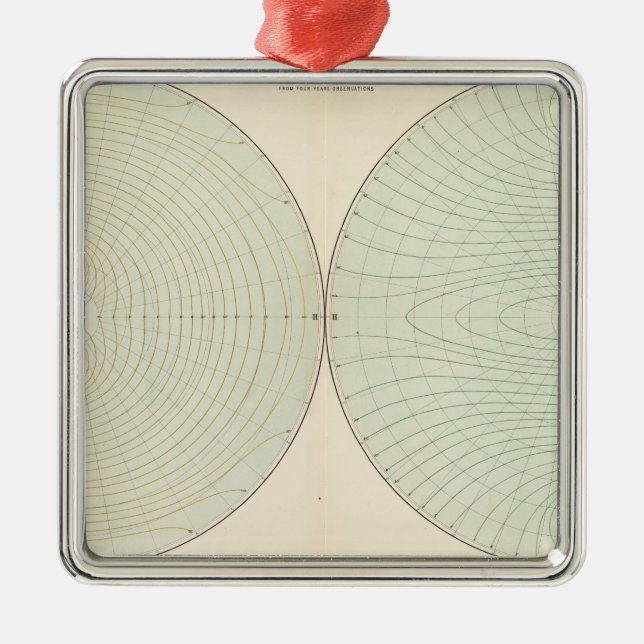 Polarisation atmosphere metal tree decoration (Front)