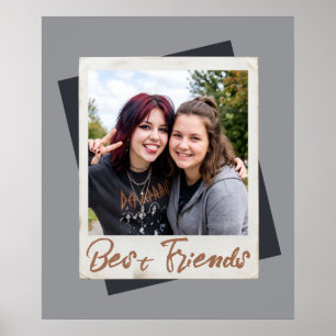 Polaroid Best Friends Photo Template Poster