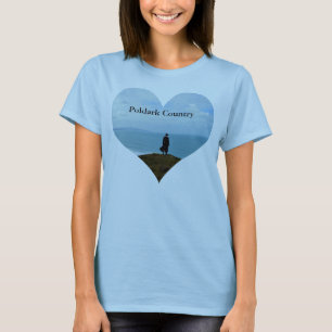 Poldark Country Photo Heart Cornwall England T-Shirt