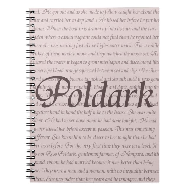 Poldark Quote Notebook (Front)