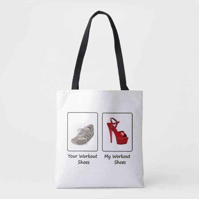 Pole Dance - My gym shoes, your gym shoes Tote Bag (Front)