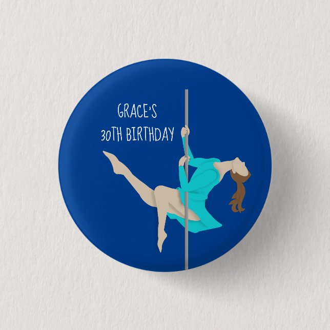 Pole Fitness 3 Cm Round Badge (Front)