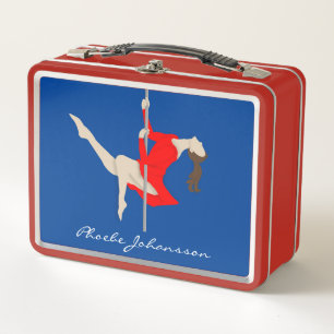 Pole Fitness Metal Lunch Box