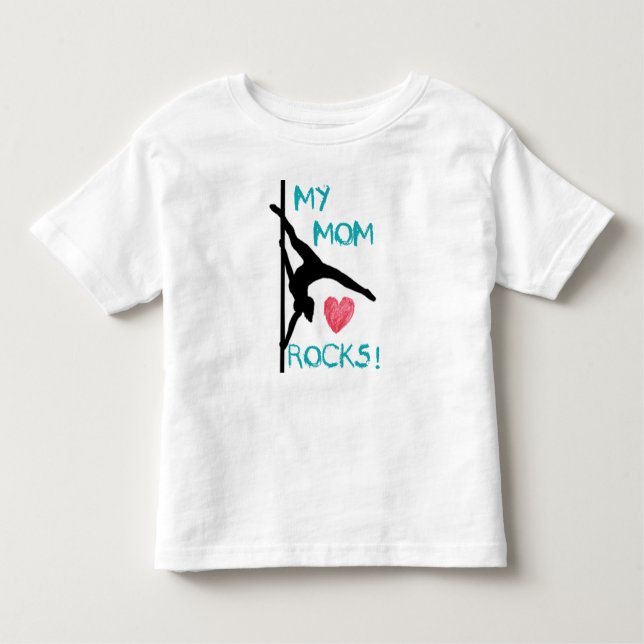 Pole Fitness Mum Rocks! Toddler Tee (Front)
