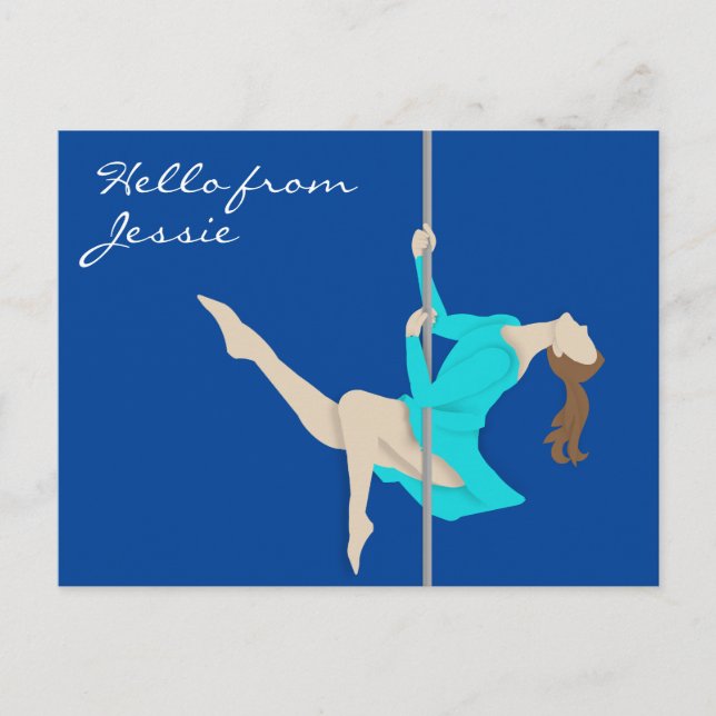 Pole Fitness Postcard (Front)