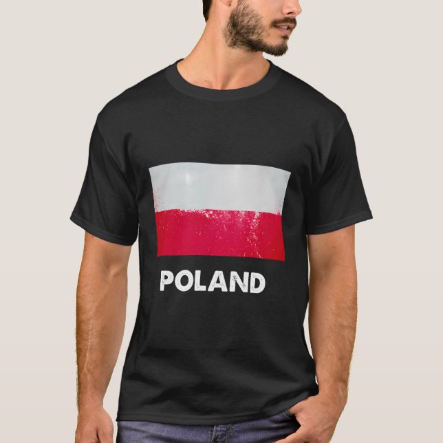 Pole Poland Flag T-Shirt (Front)