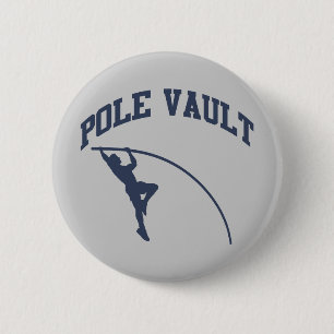 Pole Vault 6 Cm Round Badge