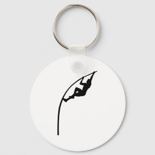 Pole vault athlectics key ring