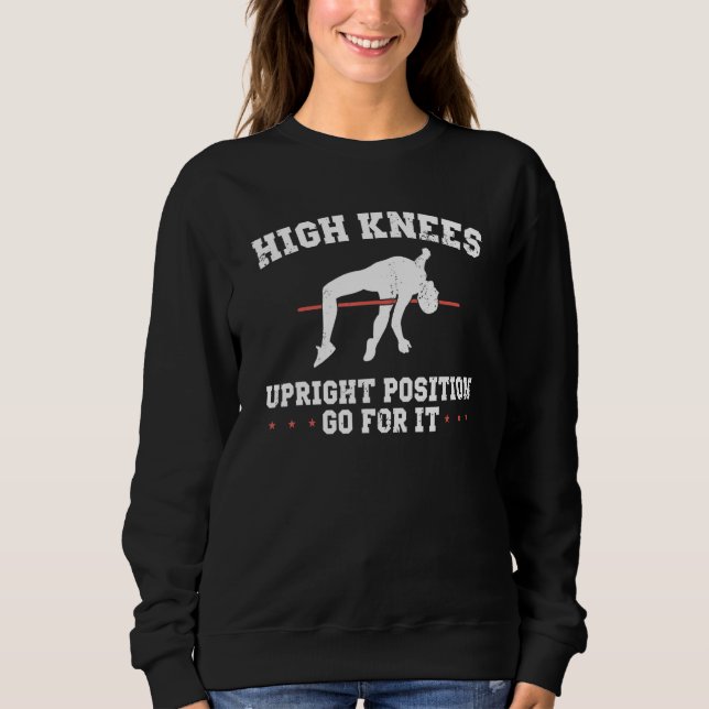 Pole Vault Athlete Design for Pole Jumper Vaultier Sweatshirt (Front)