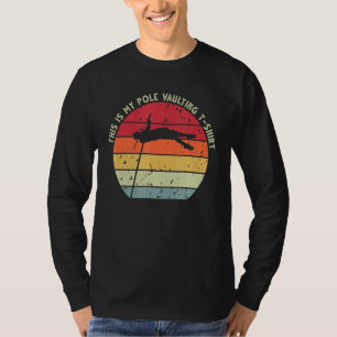 Pole Vault Distressed Vintage Look Pole Vaulting   T-Shirt
