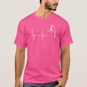 Pole Vault Heartbeat Ekg Pole Vaulter 	 - Black Sm T-Shirt