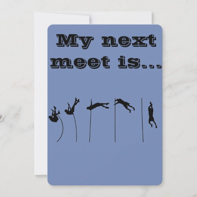 Pole vault meet thank you card (Front)