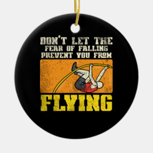 Pole Vault Pole Vaulting Ceramic Tree Decoration